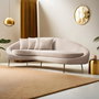 Atelier Del Sofa Sofá de 3 Plazas Eses Left - Beige